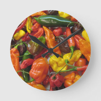 Horloge Ronde Chili Pile