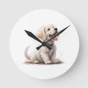 Horloge Ronde chiot