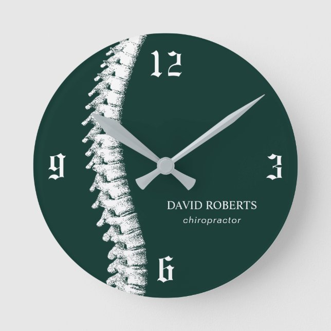 Horloge Ronde Chiropratique Chiropraticien Spine Thérapeutique V (Recto)