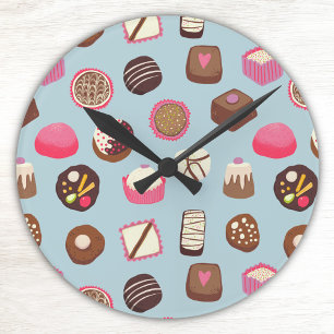 Horloge Ronde Chocolat confiserie