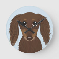 Chocolat mignon à pois longs Chien Brown Dachshund