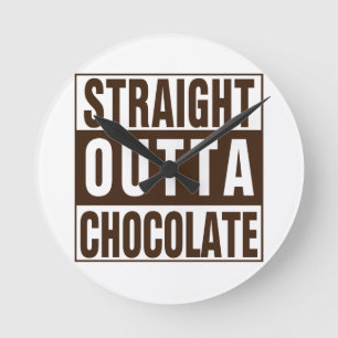 Horloge Ronde Chocolate Straight Outta Brown