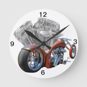 Horloge Ronde Chopper.moto