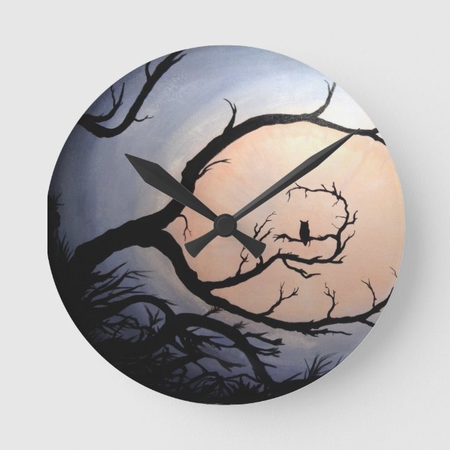 Horloge Ronde Chouette (Recto)