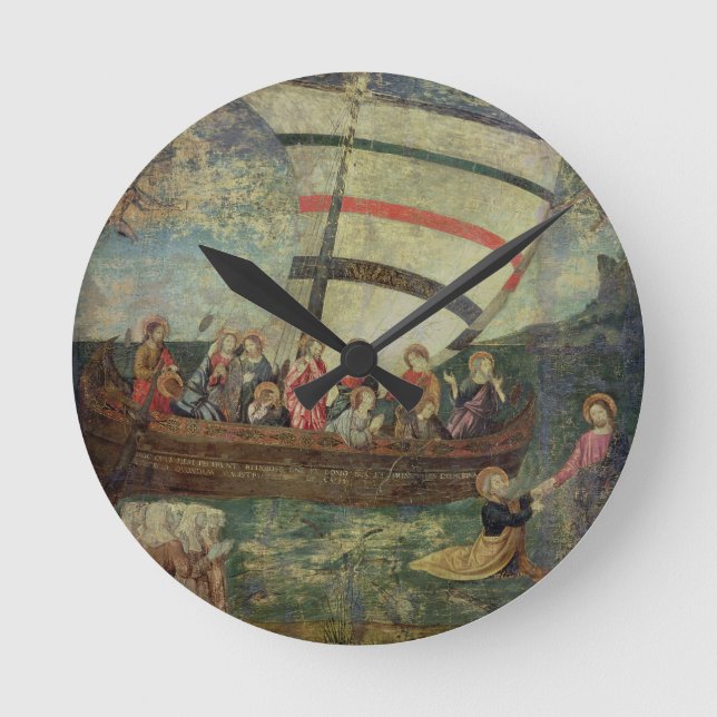Horloge Ronde Christ walking on the water, after the Navicella (Recto)