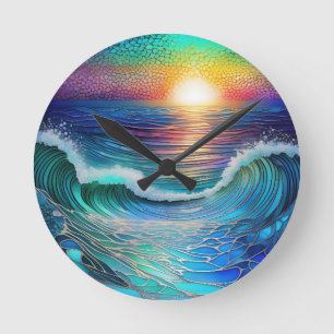 Horloge Ronde Chroma Sea Seascape