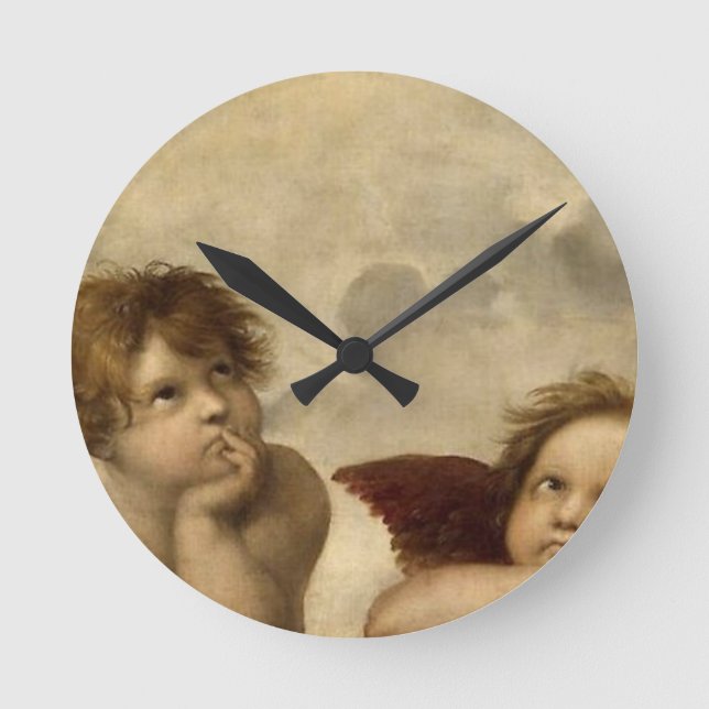 Horloge Ronde Chubs Raphael Santi Sistine Madonna Sweet (Recto)