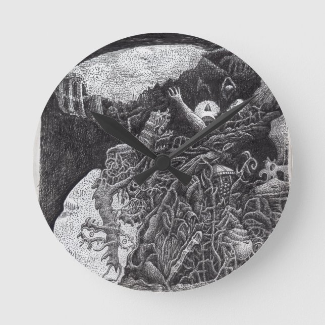 Horloge Ronde Ci-dessous par Brian Benson (Recto)