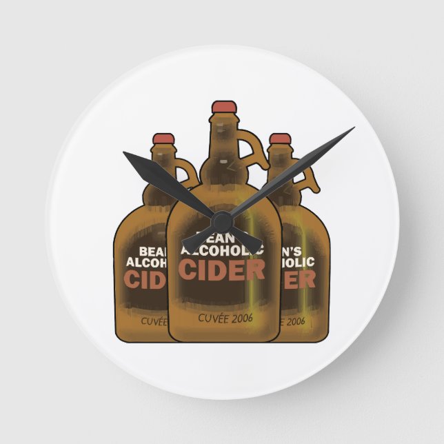Horloge Ronde Cidre de haricot (Recto)