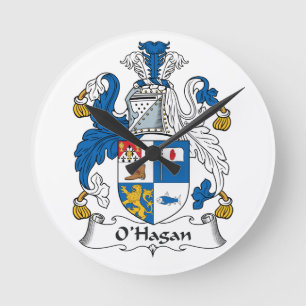 Horloge Ronde Cimier de la famille O'Hagan