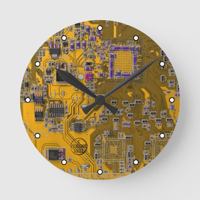 Horloge Ronde Circuit imprimé circuit imprimé circuit circuit ci (Recto)