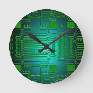 Horloge Ronde circuits de conducteurs de cartes