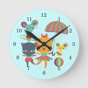 Horloge Ronde Cirque Cuties