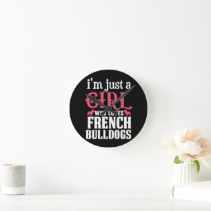 Horloge Ronde Citation de Bulldogs français