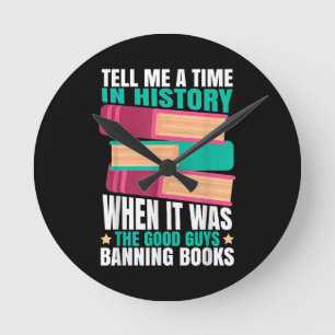 Horloge Ronde Citation de livres interdits 