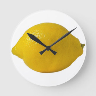 Horloge Ronde Citron Yellos