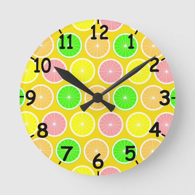 Horloge Ronde Citrus (Recto)