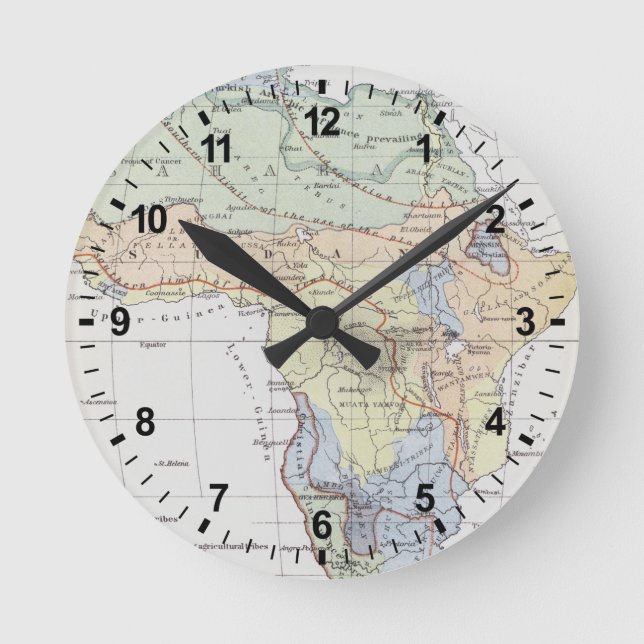 Horloge Ronde Civilisations de l'Afrique (Recto)