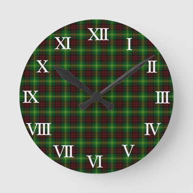 Horloge Ronde Clan Martin Tartan (Recto)
