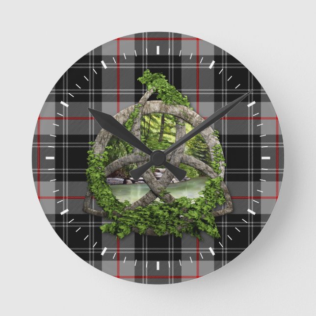 Horloge Ronde Clan Moffat Tartan (Recto)