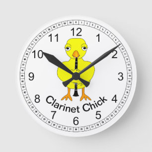 Horloge Ronde Clarinet Chick