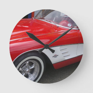 Horloge Ronde Classic Chevrolet Corvette