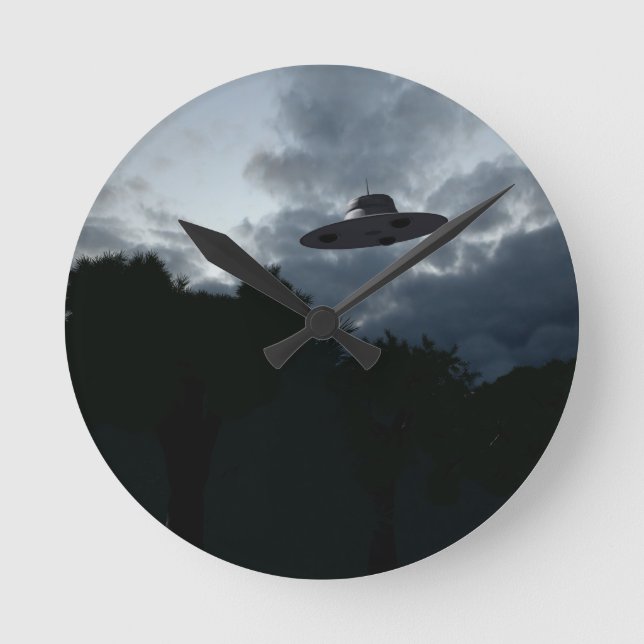 Horloge Ronde Classic Flying Saucer Wall Clock (Recto)