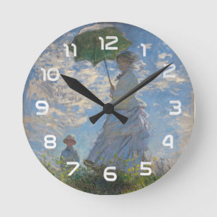 Horloge Ronde Claude Monet Femme à l'ombrelle Beaux-Arts