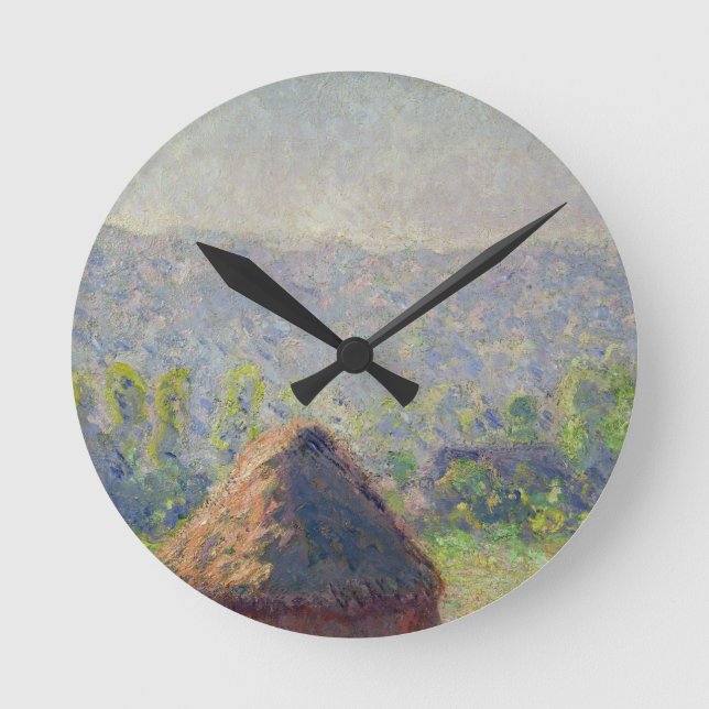 Horloge Ronde Claude Monet | La fin de l'été, à Givern (Recto)