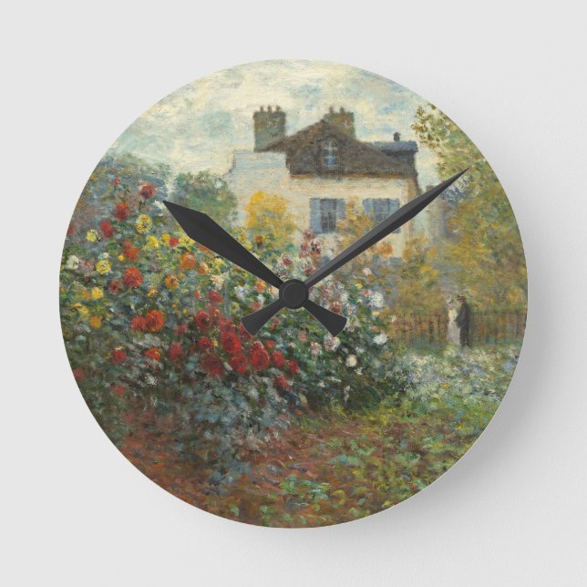 Horloge Ronde Claude Monet | Le jardin de l'artiste à Argenteuil (Recto)