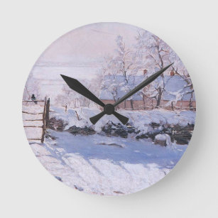 Horloge Ronde Claude Monet-Le Magpie