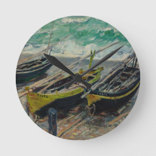 Horloge Ronde Claude Monet Peinture Huile Toile Artistique Natur