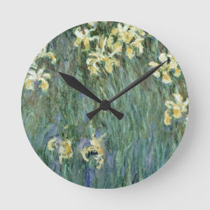 Horloge Ronde Claude Monet The Yellow Irises