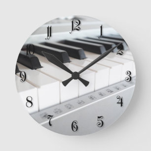 Horloge Ronde Clavier numérique pour piano