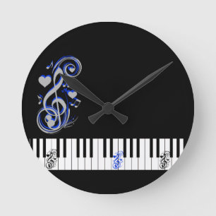 Horloge Ronde Clé de l'amour_