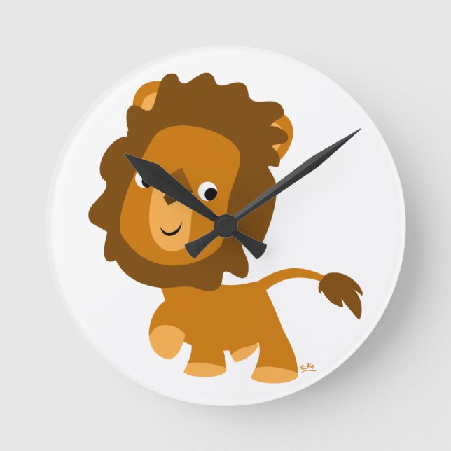 Horloge Ronde Clignotement mignon du contenu du dessin (Recto)