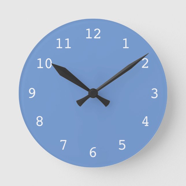 Horloge Ronde Clock bleu (Recto)