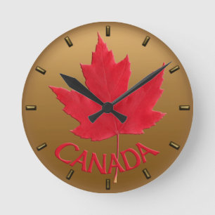 Horloge Ronde Clock Canada Souvenirs Wall Clocks & Venin