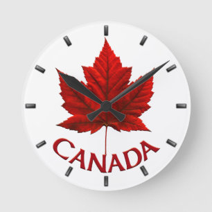 Horloge Ronde Clock Canada Souvenirs Wall Clocks & Venin