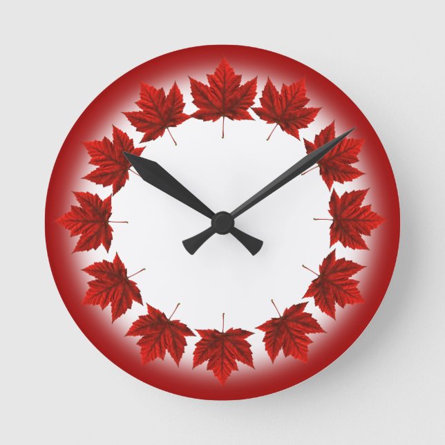 Horloge Ronde Clock Canada Souvenirs Wall Clocks & Venin (Recto)