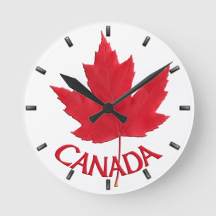 Horloge Ronde Clock Canada Souvenirs Wall Clocks & Venin
