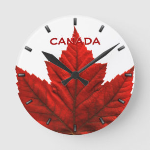 Horloge Ronde Clock Canada Souvenirs Wall Clocks & Venin