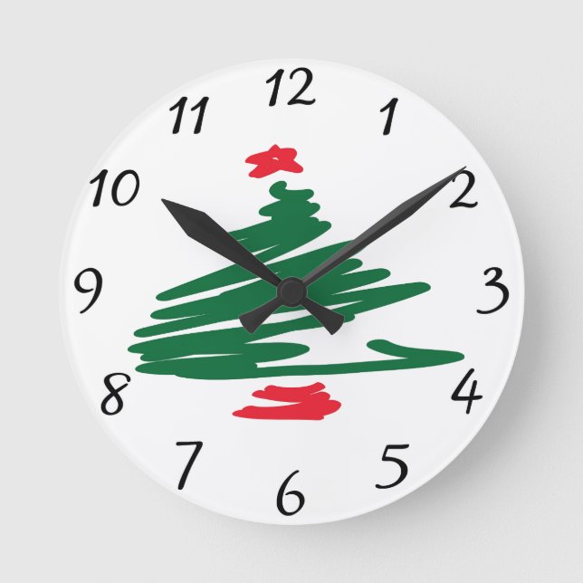 Horloge Ronde Clock Christmas (Recto)