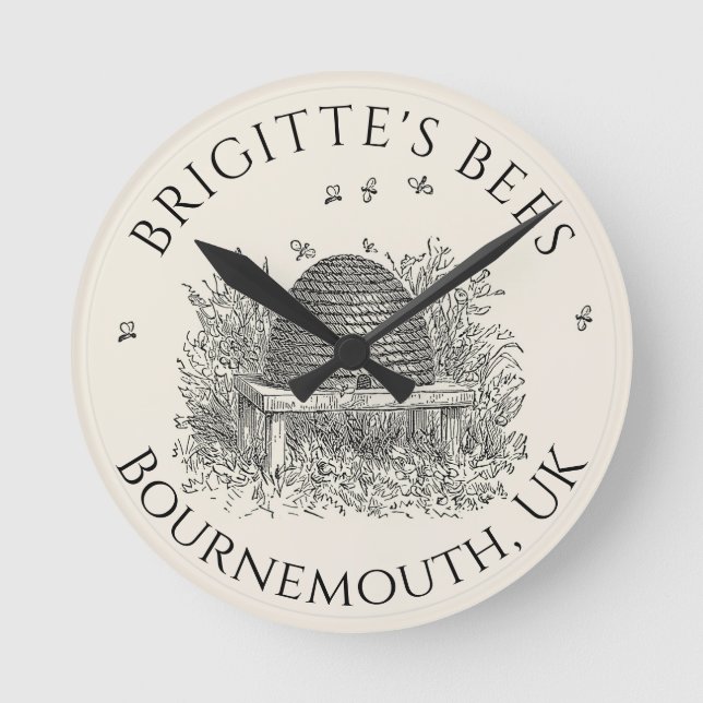 Horloge Ronde Clock d'Apiary Business Beekeeper (Recto)