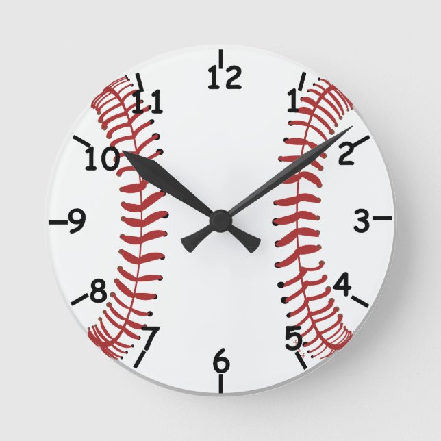 Horloge Ronde Clock de baseball (Recto)