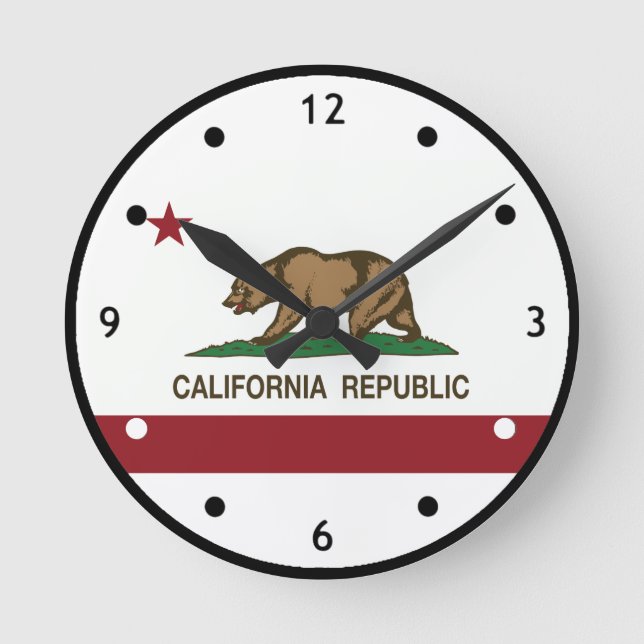 Horloge Ronde Clock de Californie (Recto)
