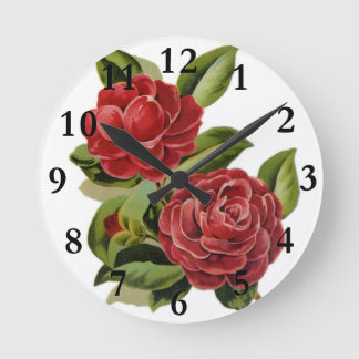 Horloge Ronde Clock de Camellia