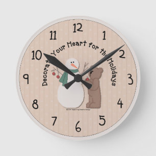 Horloge Ronde Clock de Country Holiday