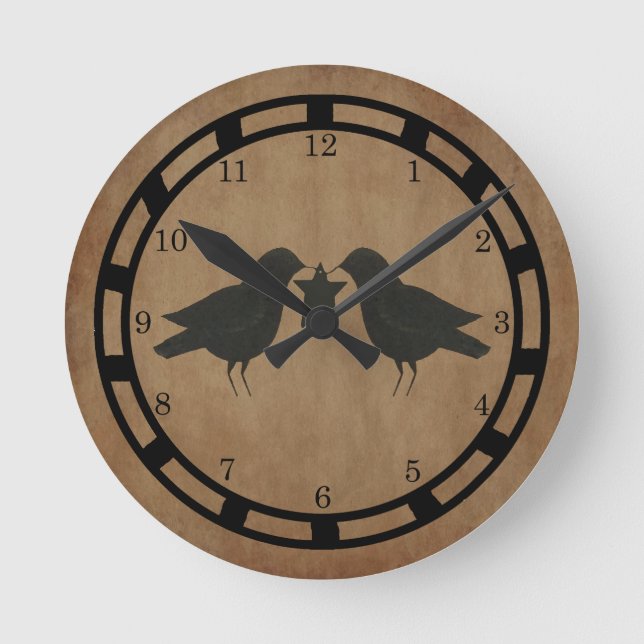 Horloge Ronde Clock de Crows (Recto)