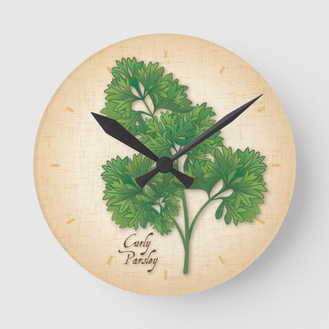 Horloge Ronde Clock de Curly Parsley (Recto)